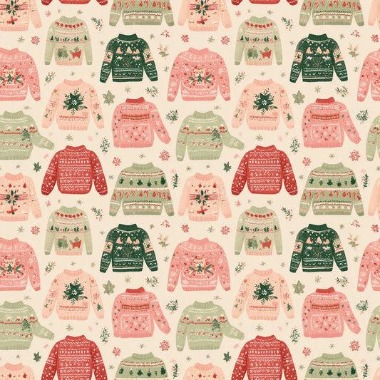 Christmas Sweaters Digital Seamless Pattern
