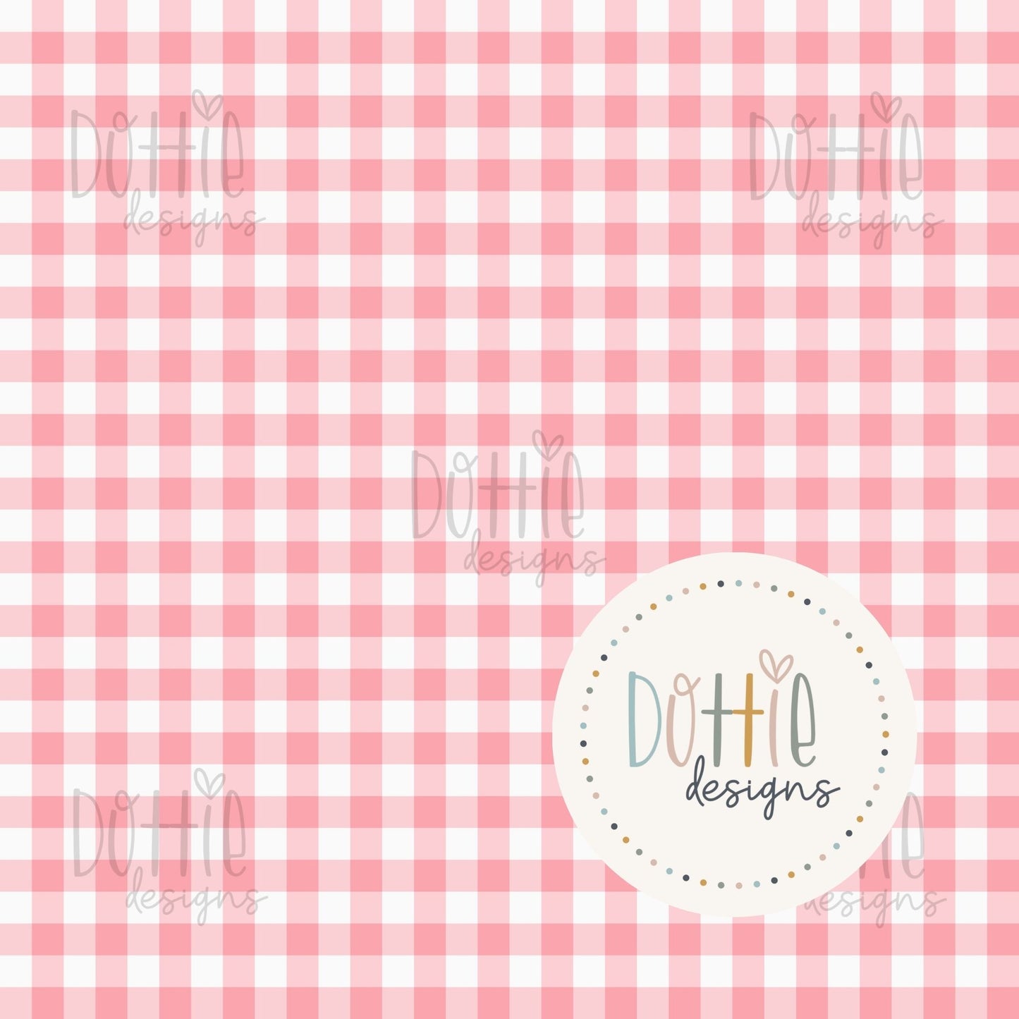 Christmas Pink Gingham