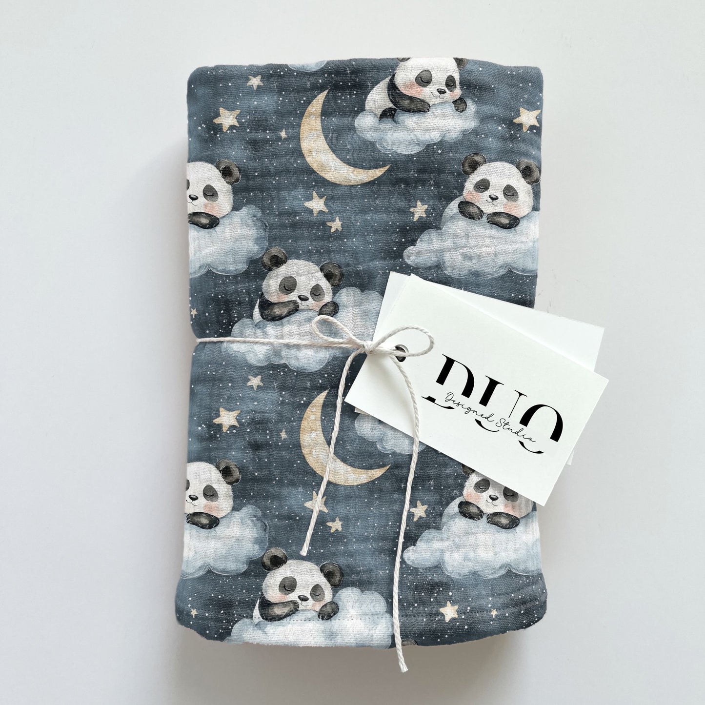 Sleepy Pandas Digital Seamless Pattern