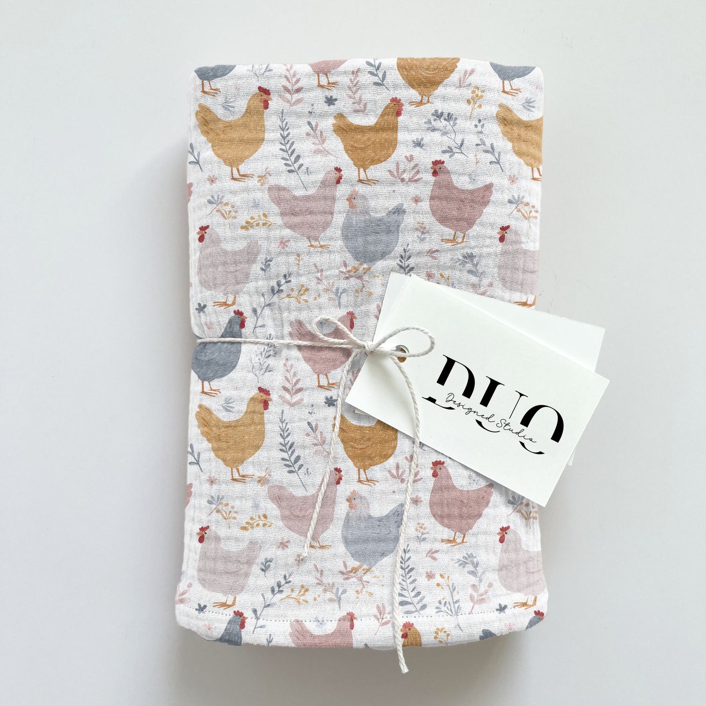 Clucking Chickens Digital Seamless Pattern