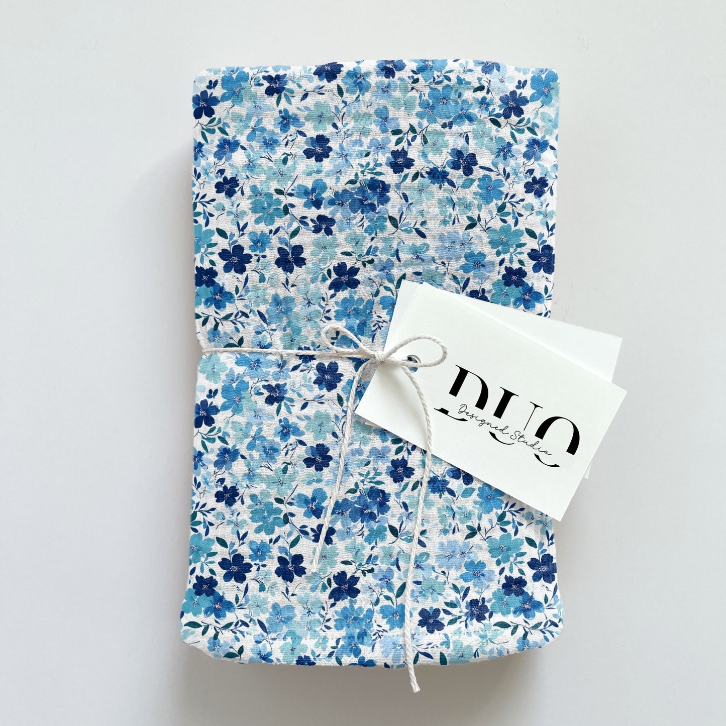 Coastal Blue Floral Digital Seamless Pattern