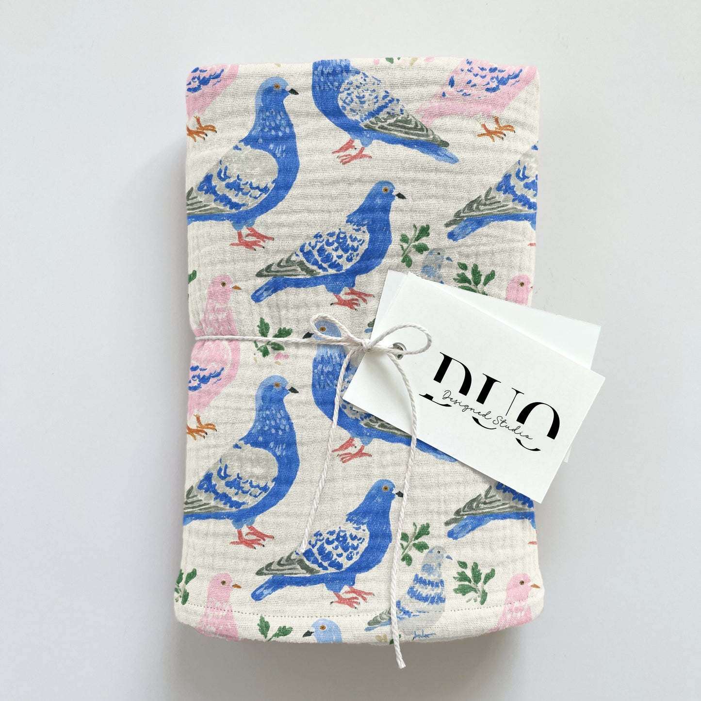 Coloured Pigeons Digital Seamless Pattern