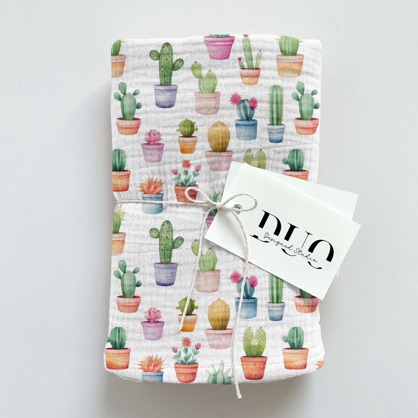 Colourful Cactus Plants Digital Seamless Pattern