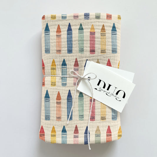 Colourful Crayons Digital Seamless Pattern