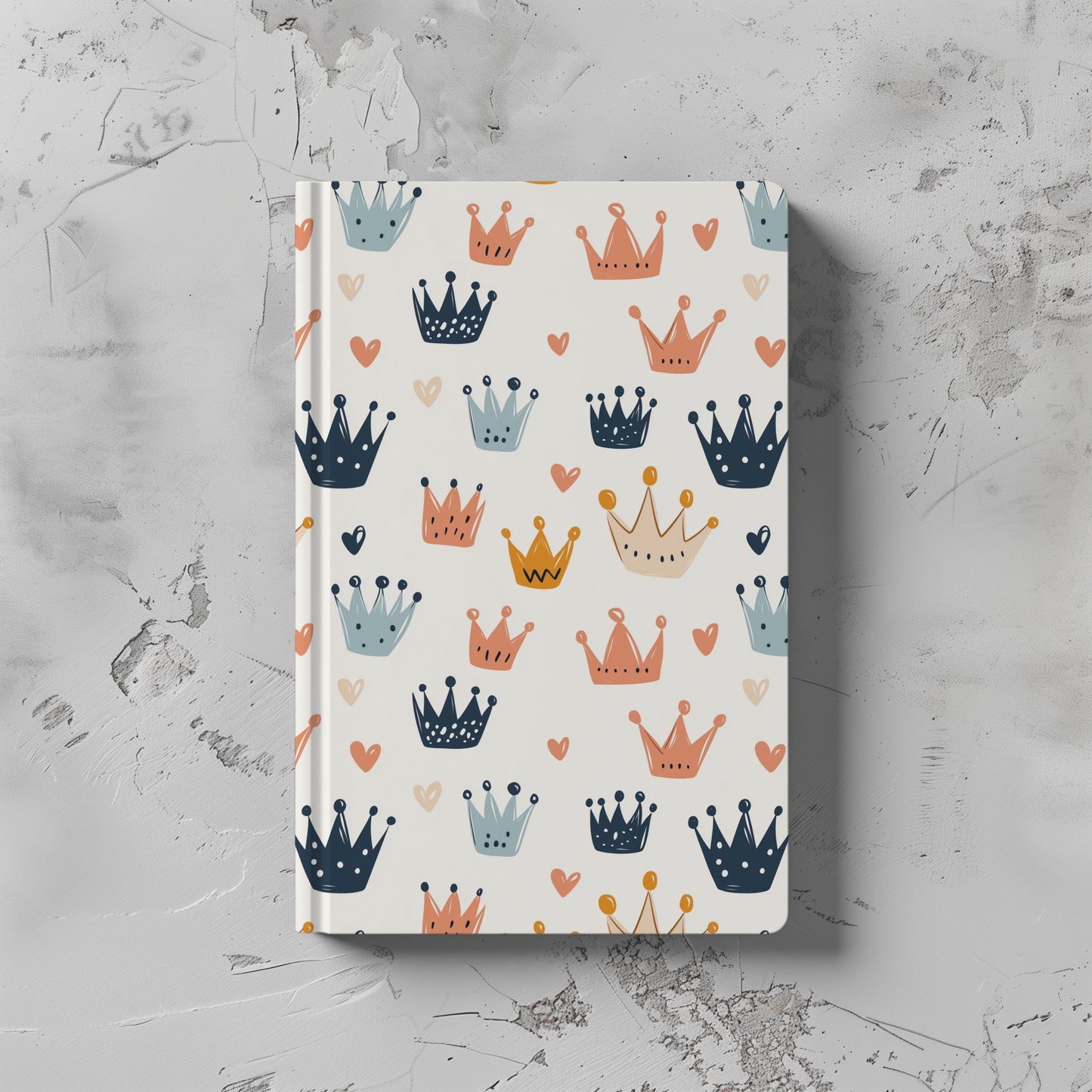 Colourful Crowns Digital Seamless Pattern