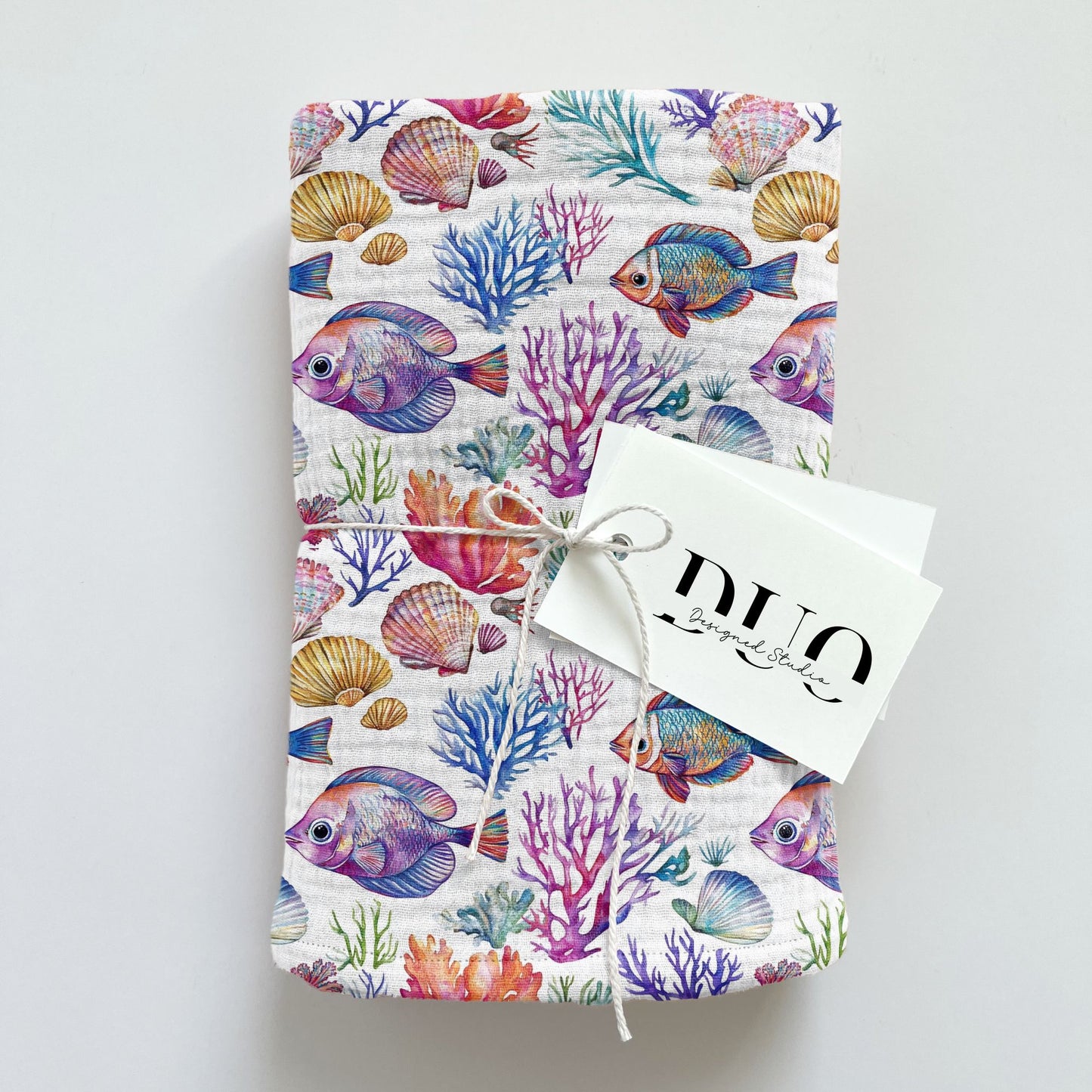 Colourful Fishes Digital Seamless Pattern