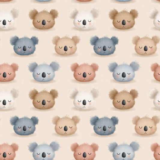 Colourful Koalas Digital Seamless Pattern