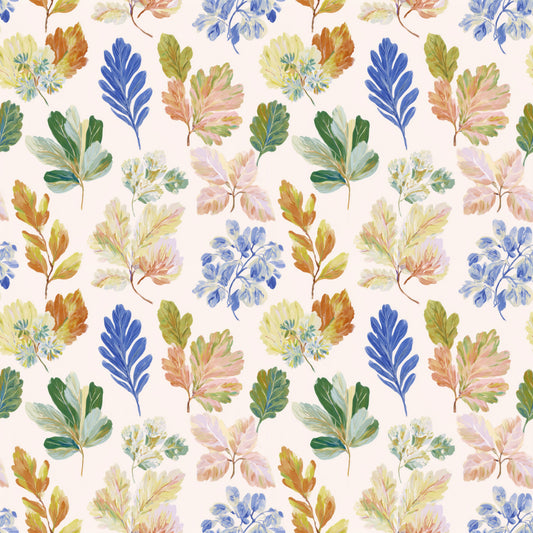 Colourful Leaves Digital Seamless Pattern