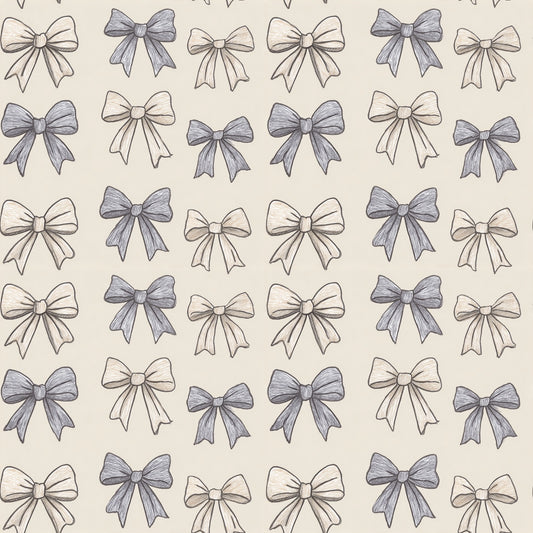 Coquette Bows Digital Seamless Pattern
