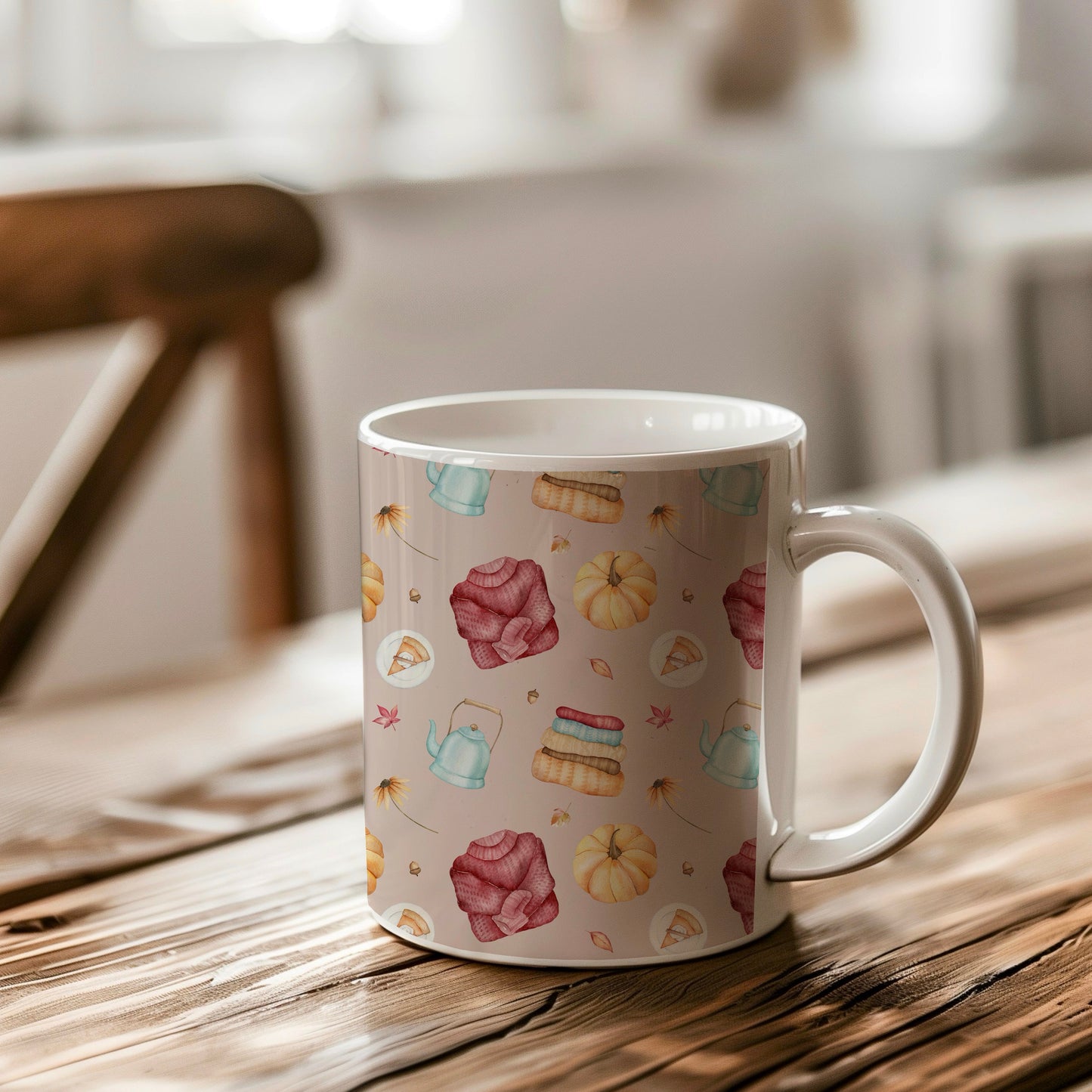 Cosy Autumn in Pink Grey