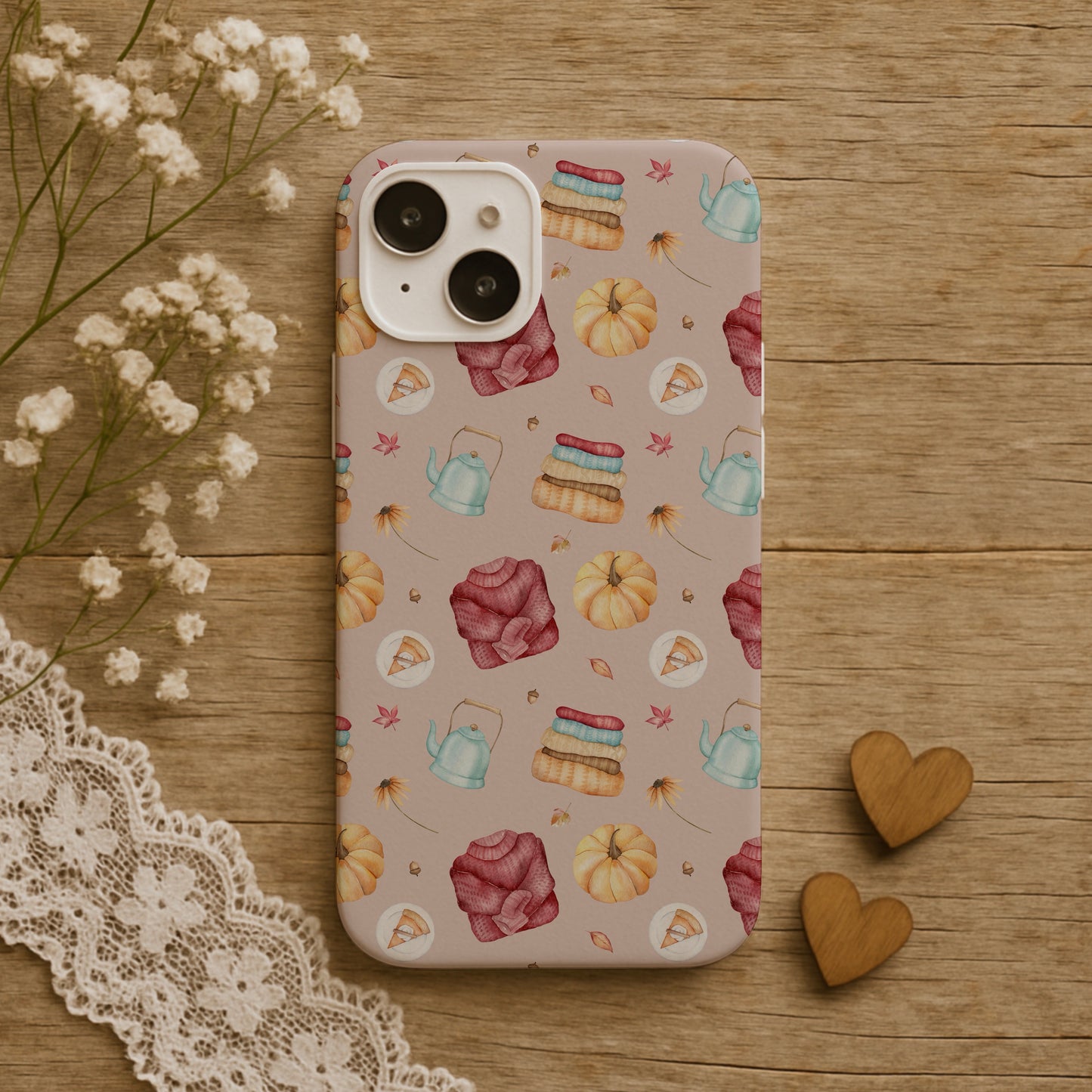 Cosy Autumn in Pink Grey