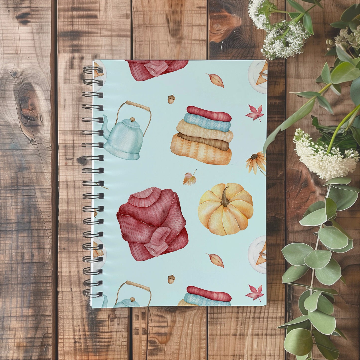 Cosy Autumn in Light Blue