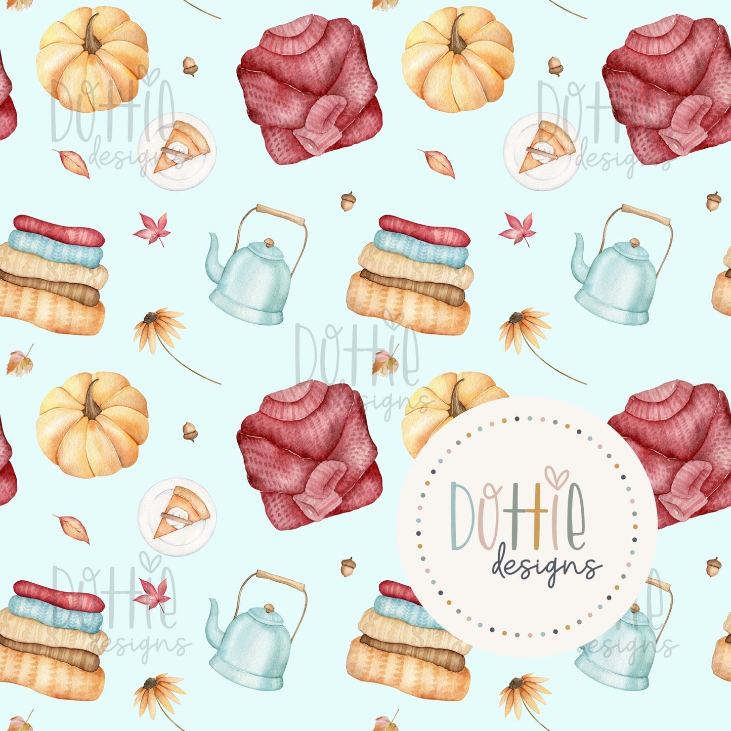 Cosy Autumn in Light Blue