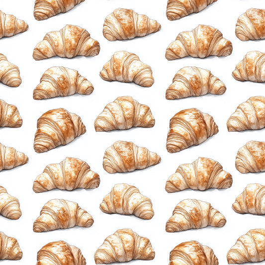 Croissants Digital Seamless Pattern