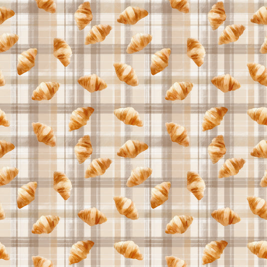 Croissants Digital Seamless Pattern