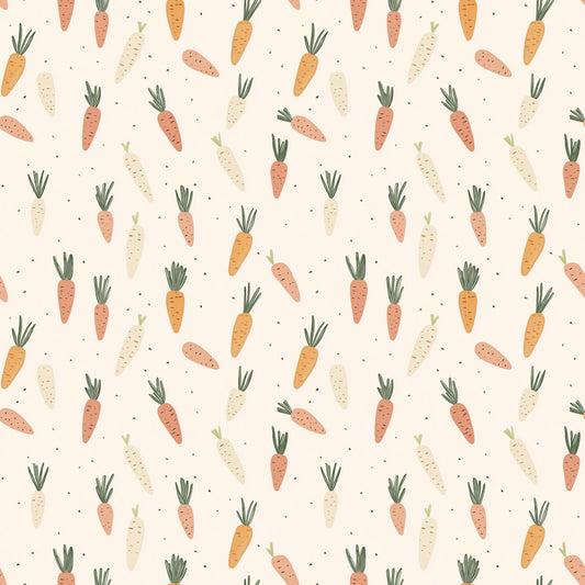 Crunchy Carrots Digital Seamless Pattern