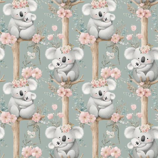 Cuddy Koalas Digital Seamless Pattern