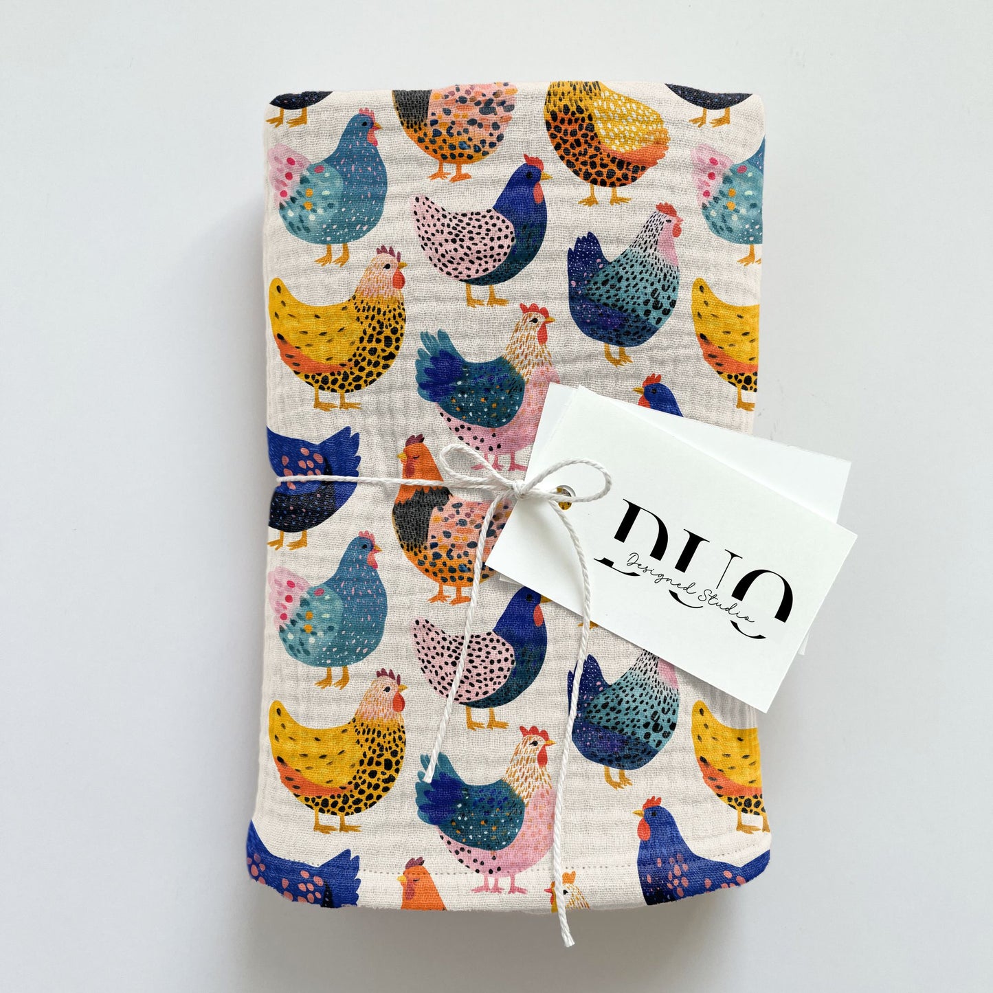 Cute Colourful Chickens Digital Seamless Pattern
