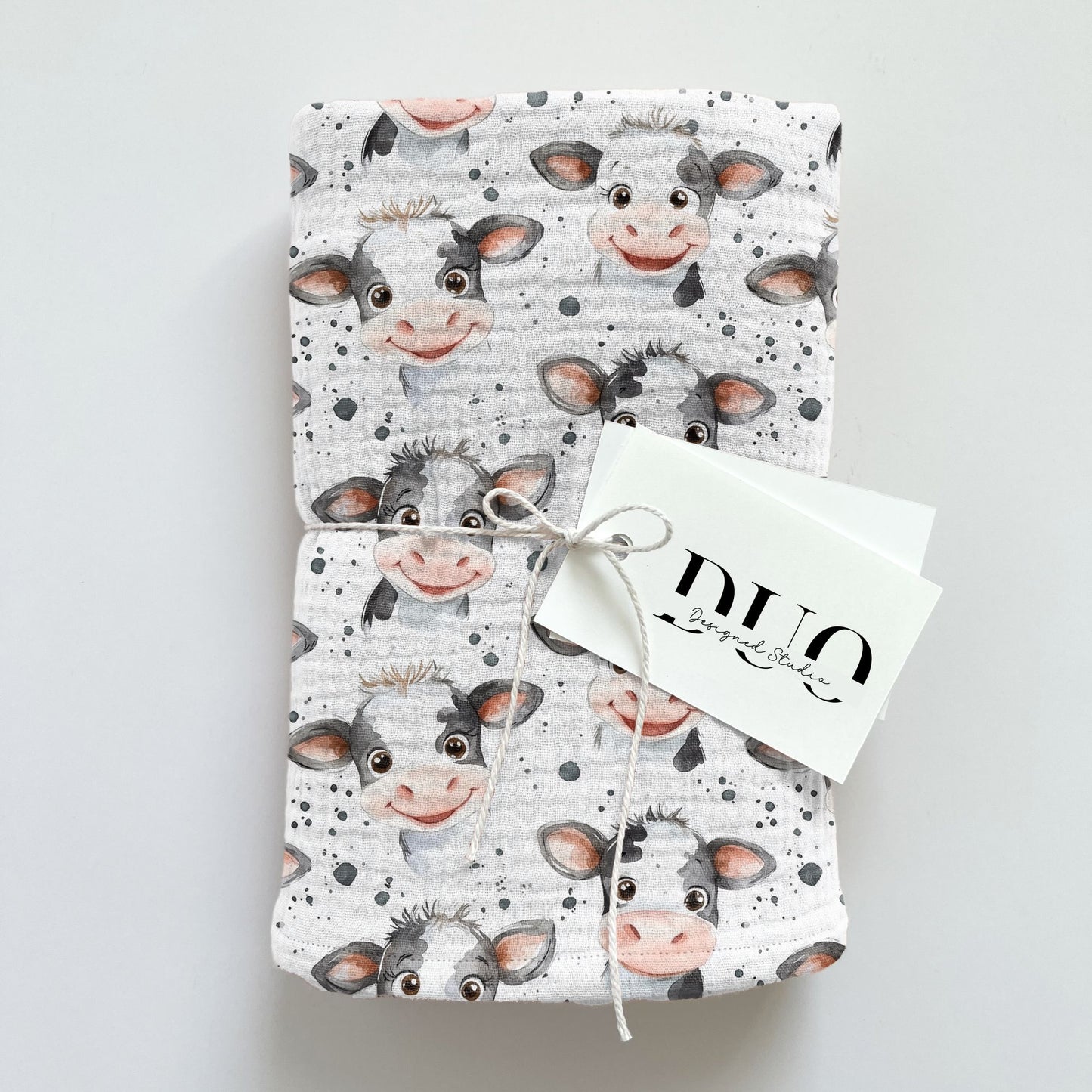 Cute Cows Digital Seamless Pattern
