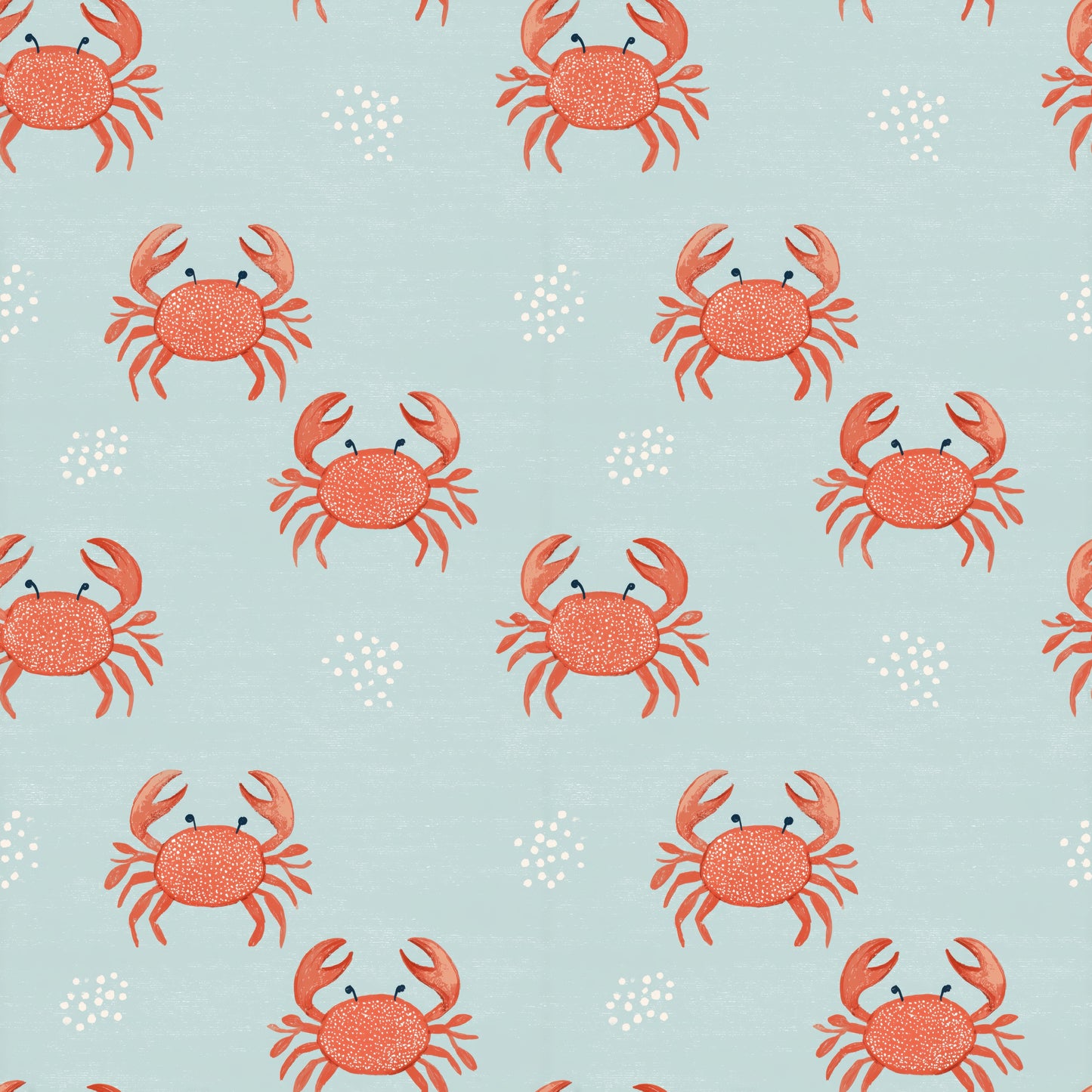 Cute Crabs Digital Seamless Pattern