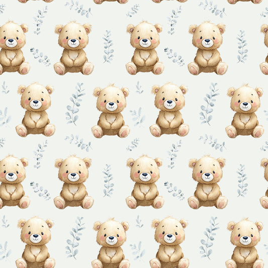 Cute Little Bears Digital Seamless Pattern