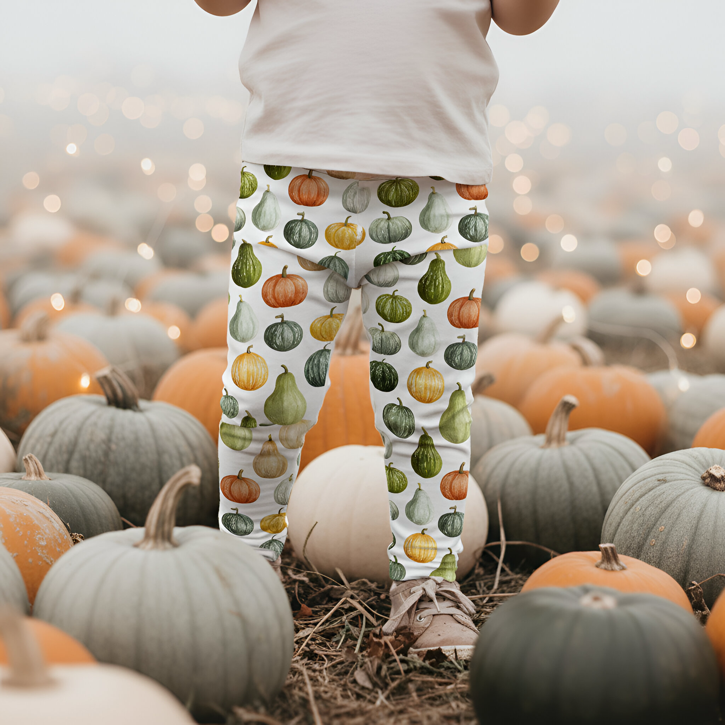 Autumn Squashes Digital Seamless Pattern