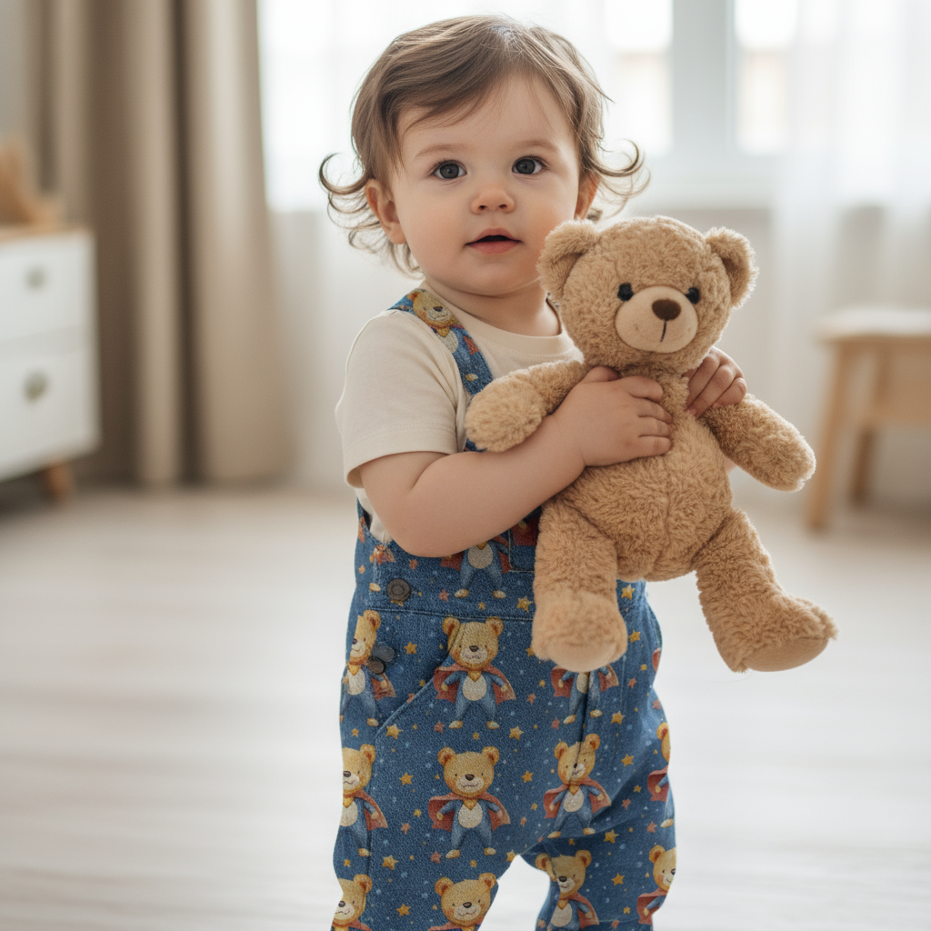 Hero Teddy Digital Seamless Pattern