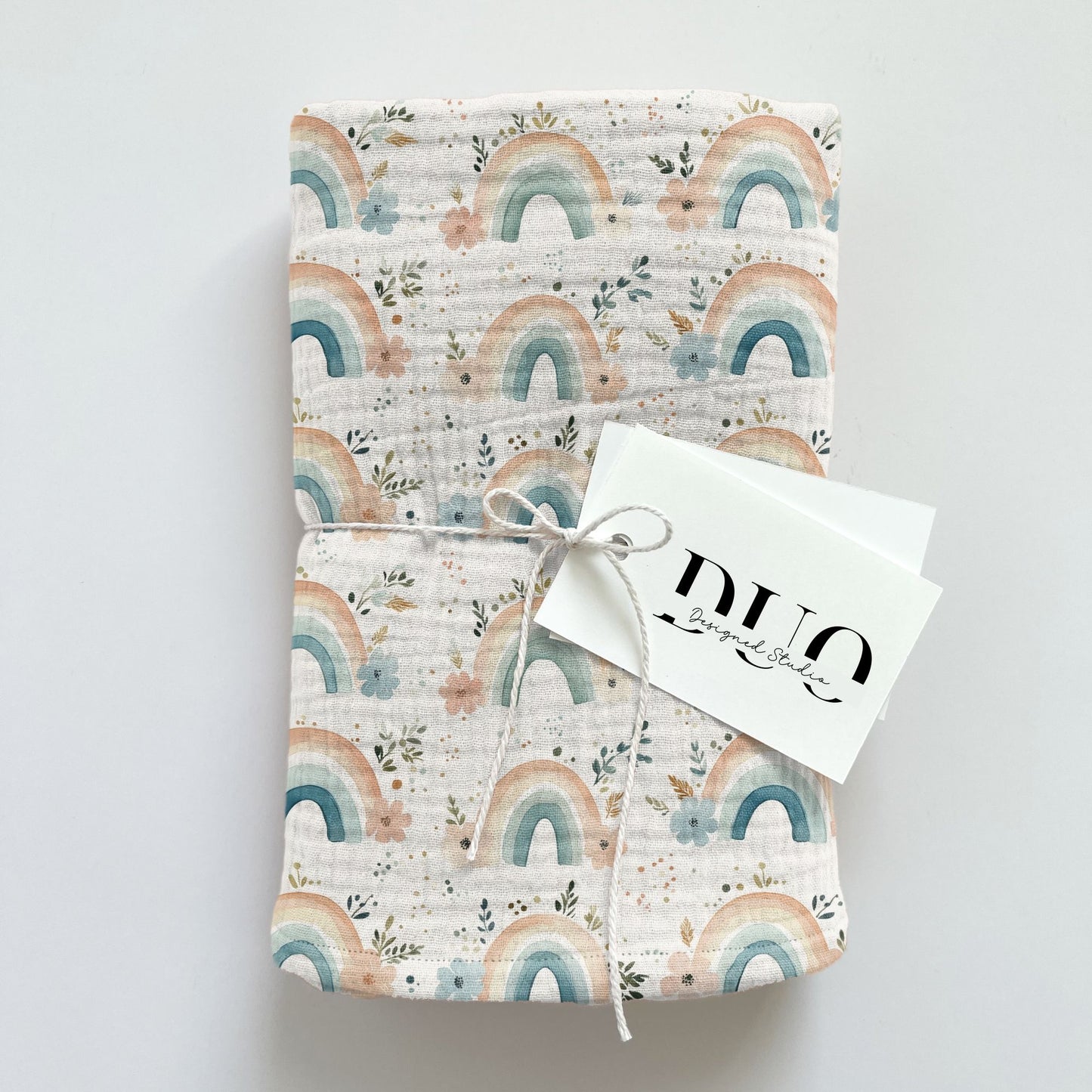 Floral Rainbows Digital Seamless Pattern