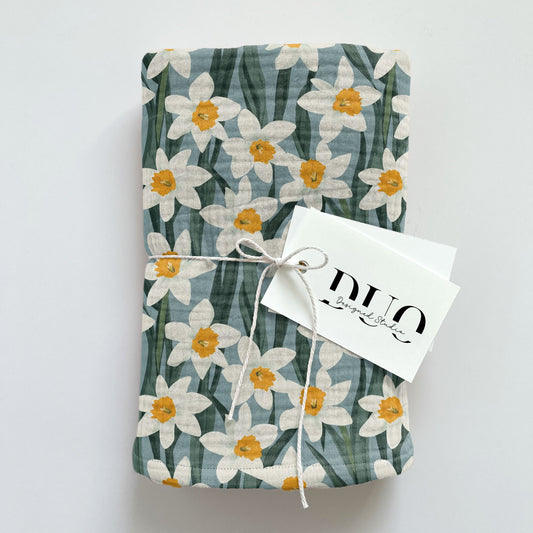 Spring Daffodils Digital Seamless Pattern