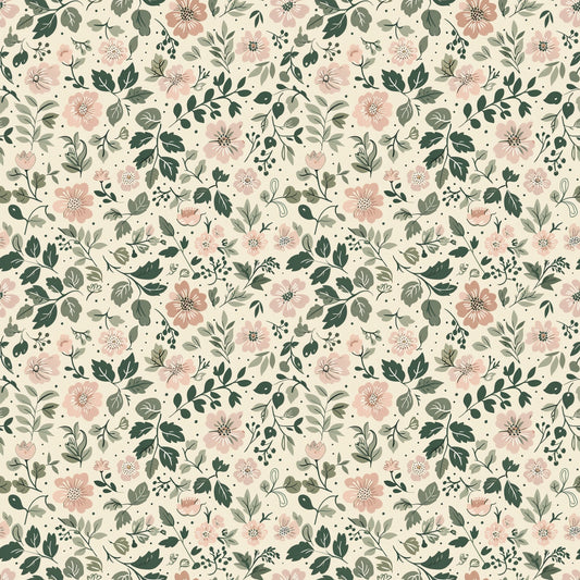Dainty Pink Ditsy Digital Seamless Pattern