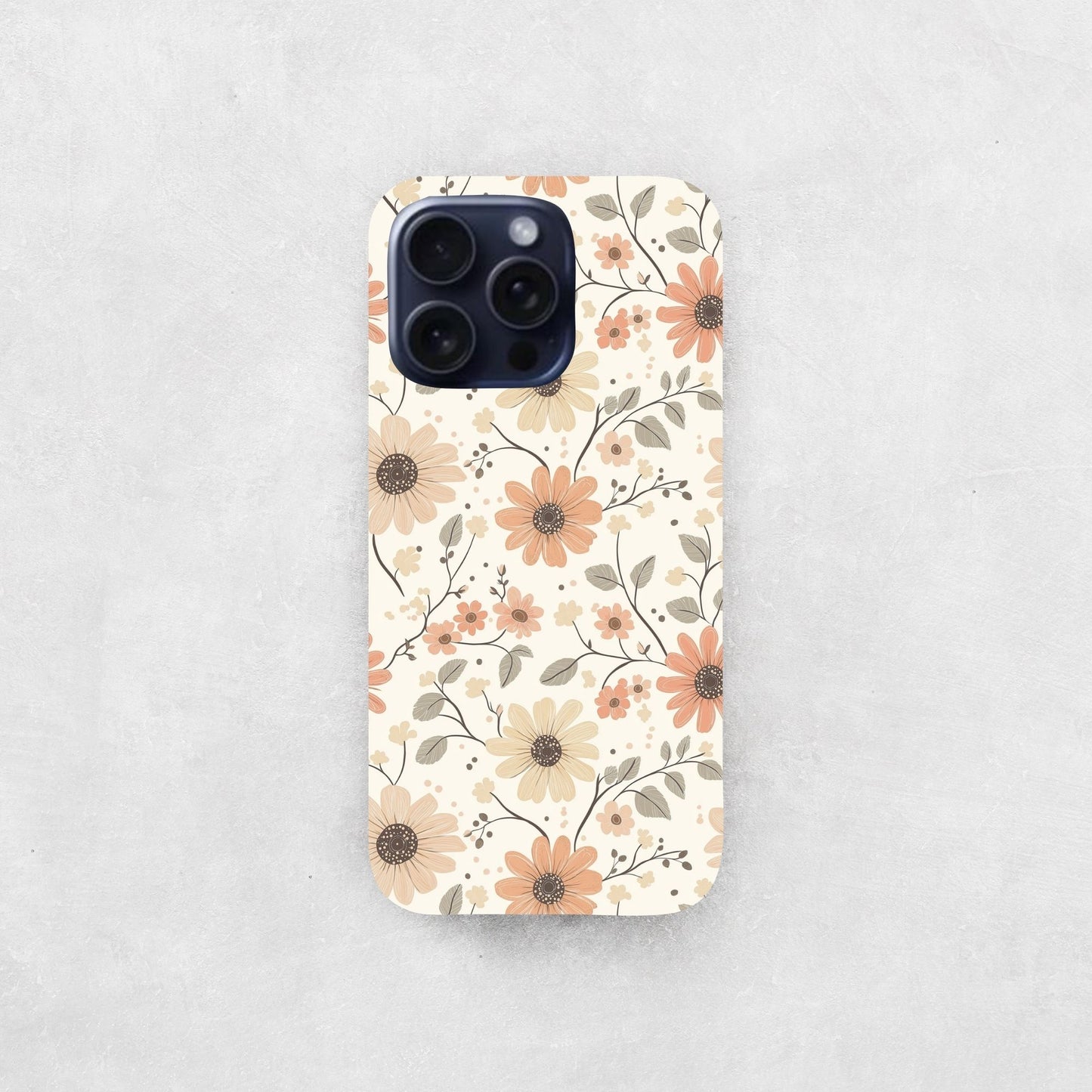 Daisy Bloom Natural Digital Seamless Pattern