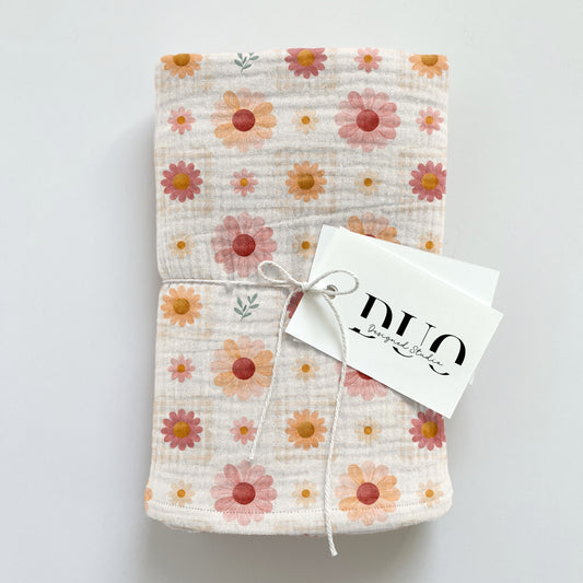 Daisy Stamps Digital Seamless Pattern