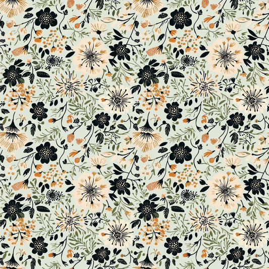 Dandelions Floral Digital Seamless Pattern
