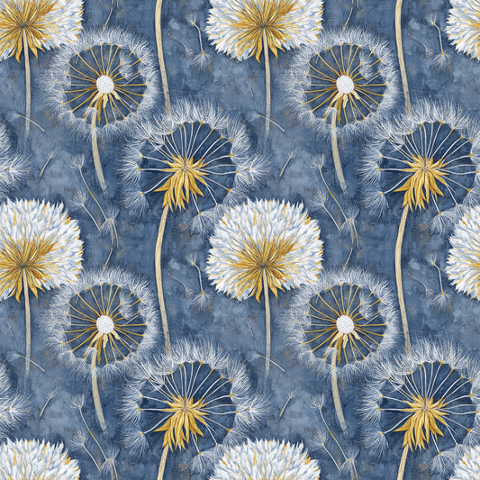 Dandelions Floral Digital Seamless Pattern