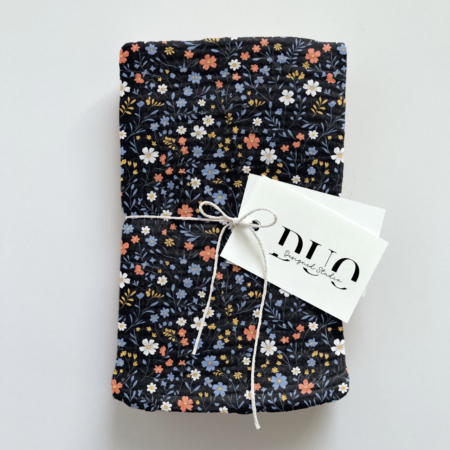 Dark Ditsy Floral Digital Seamless Pattern