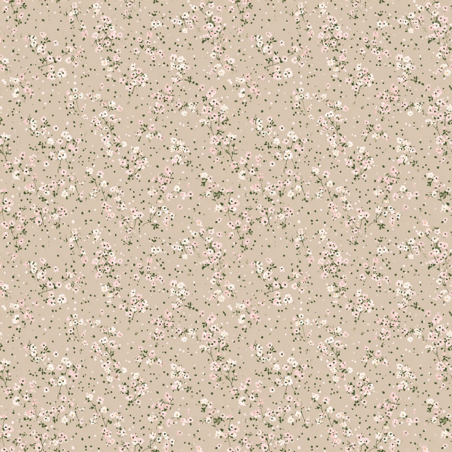 Delicate Neutral Ditsy Digital Seamless Pattern