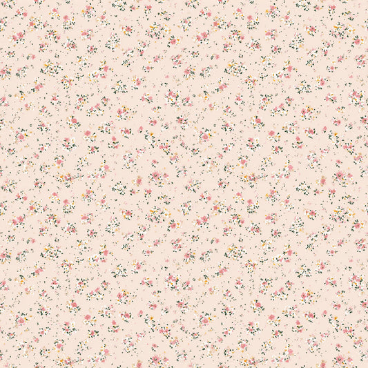 Delicate Pink Ditsy Floral Digital Seamless Pattern