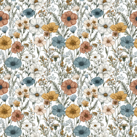Deliliah Floral Digital Seamless Pattern