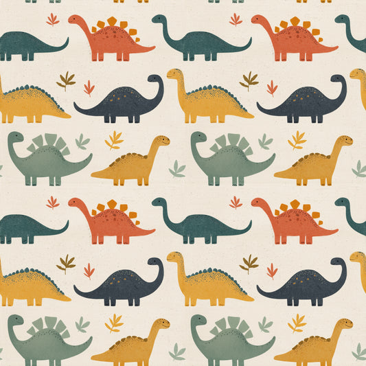 Dino Stomp Digital Seamless Pattern