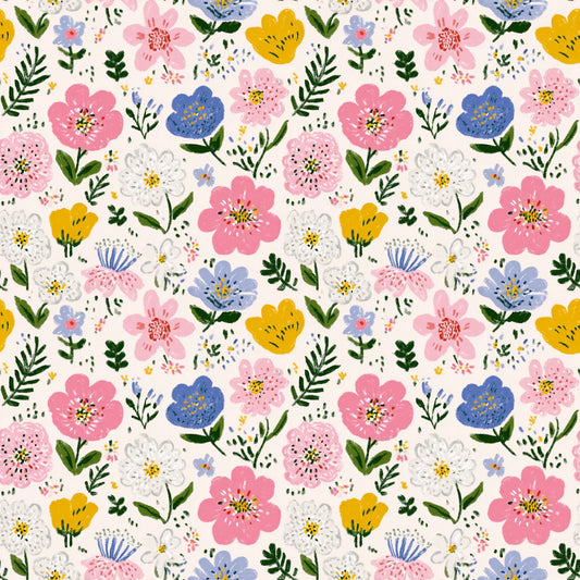 Ditsy Spring Garden Digital Seamless Pattern