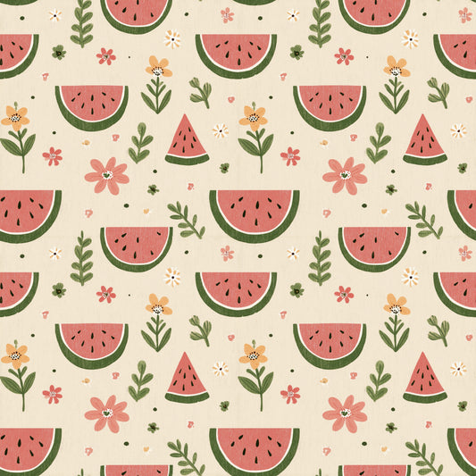 Ditsy Watermelons Digital Seamless Pattern