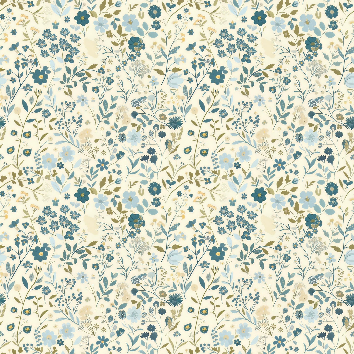 Dixie Floral Digital Seamless Pattern