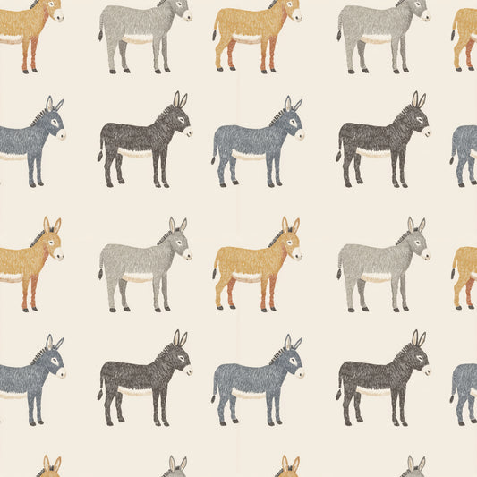 Donkeys Digital Seamless Pattern