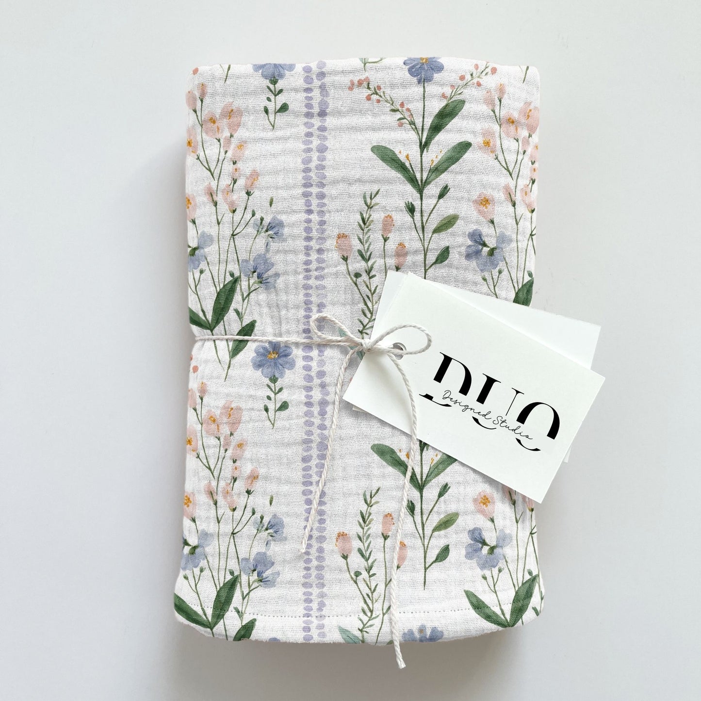 Dotty Floral Stripes Digital Seamless Pattern