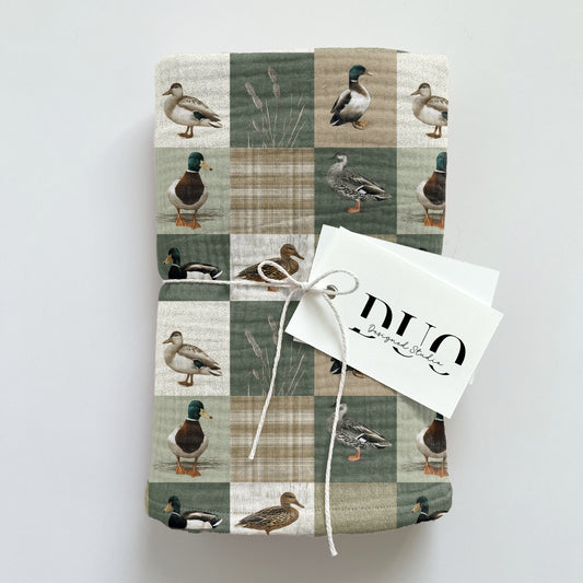 Duck Hunt Patches Quilt Digital Seamless Pattern