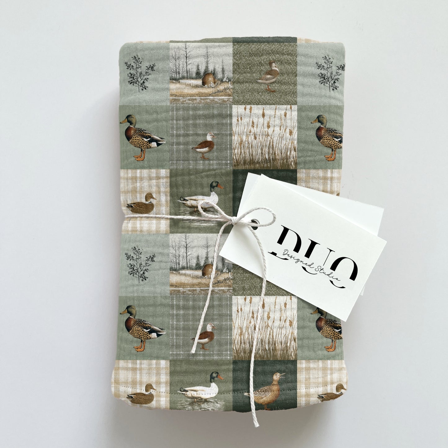 Duck Hunt Patchwork Digital Seamless Pattern