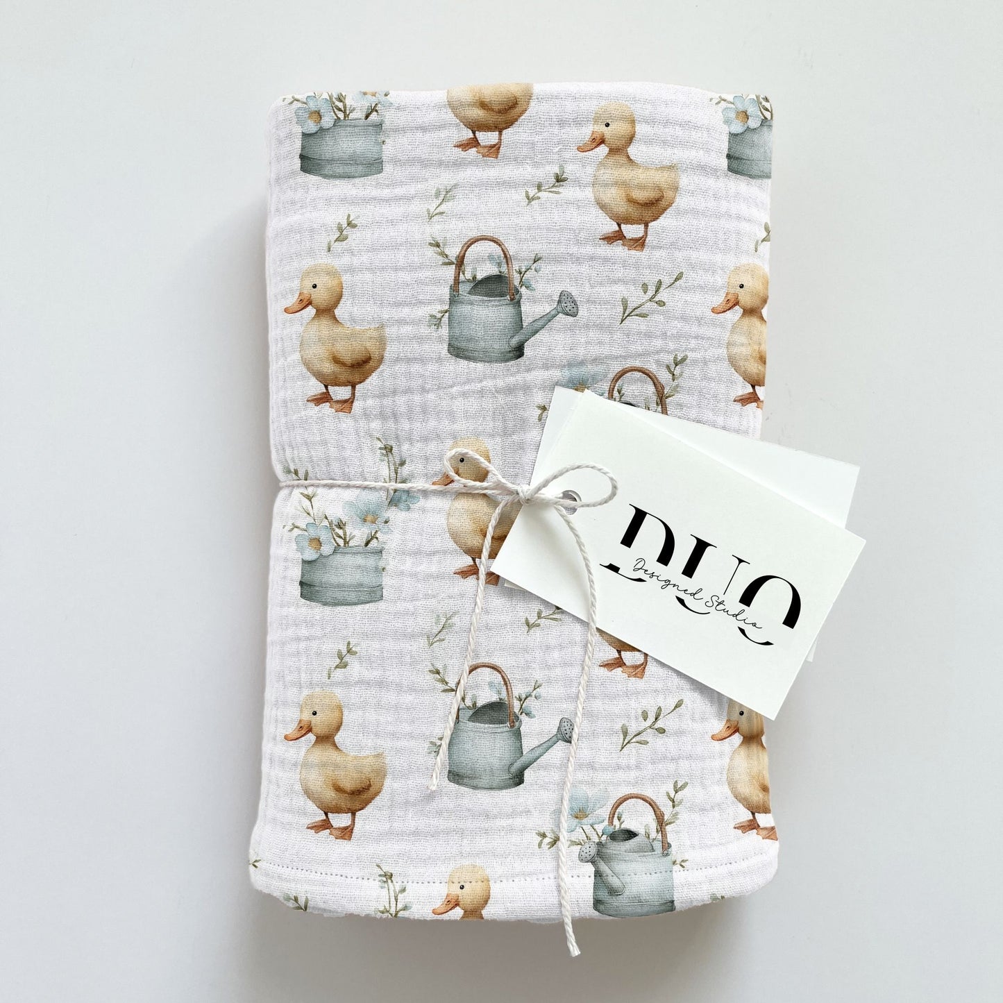 Ducks & Watering Cans Digital Seamless Pattern
