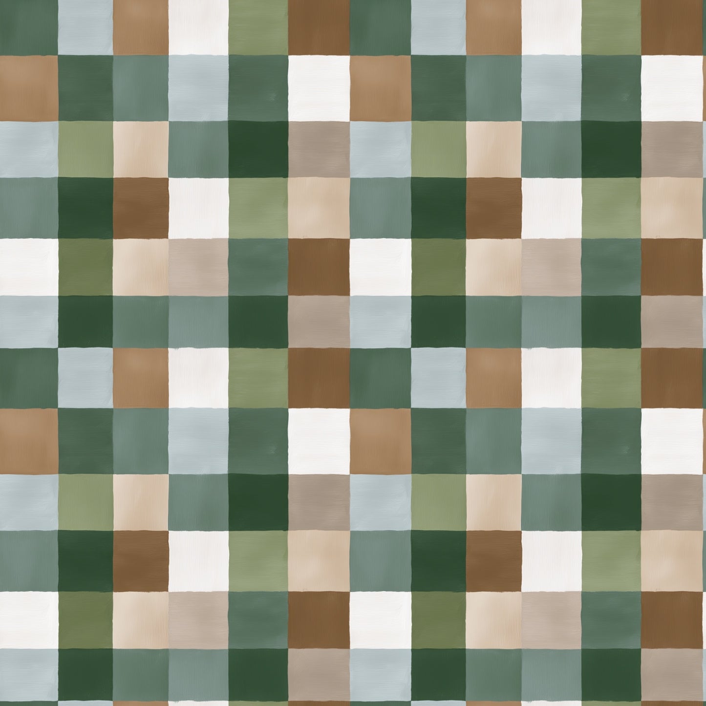 Earthy Blocks Digital Seamless Pattern