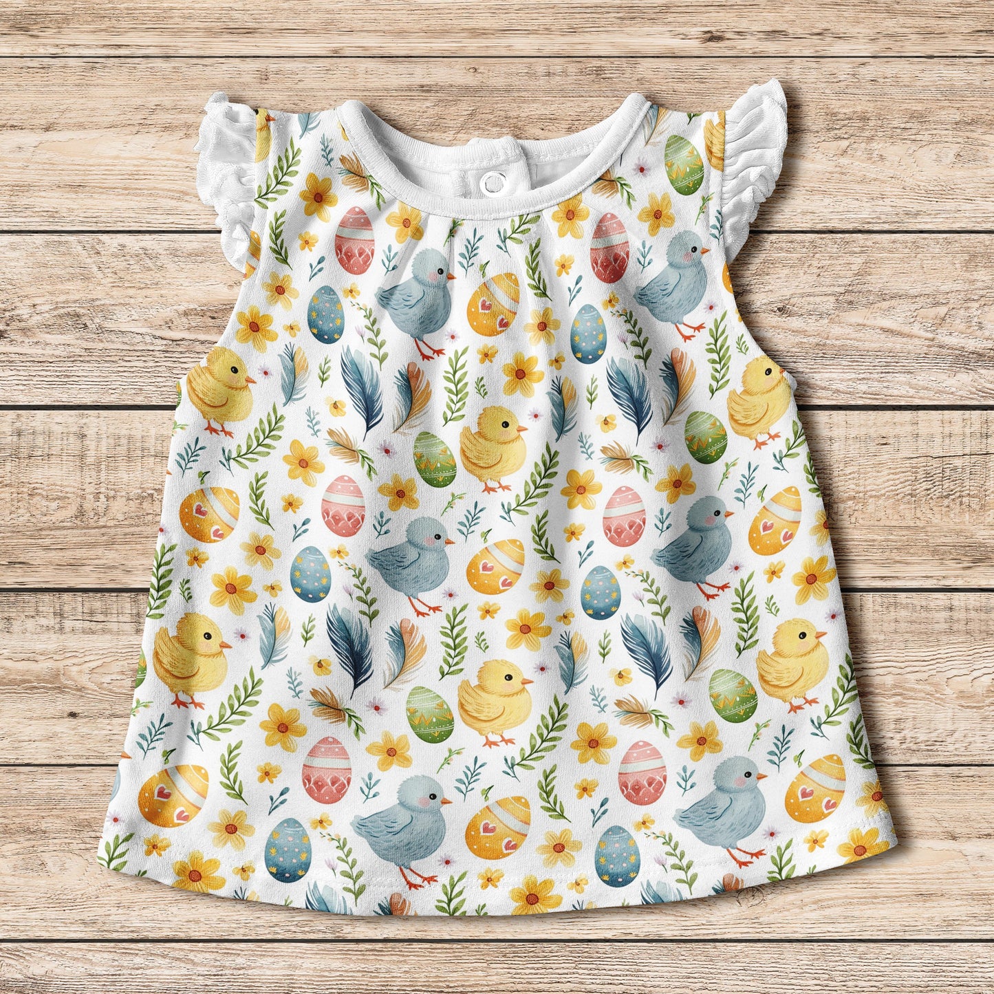 Easter Chicks Digital Seamless Pattern