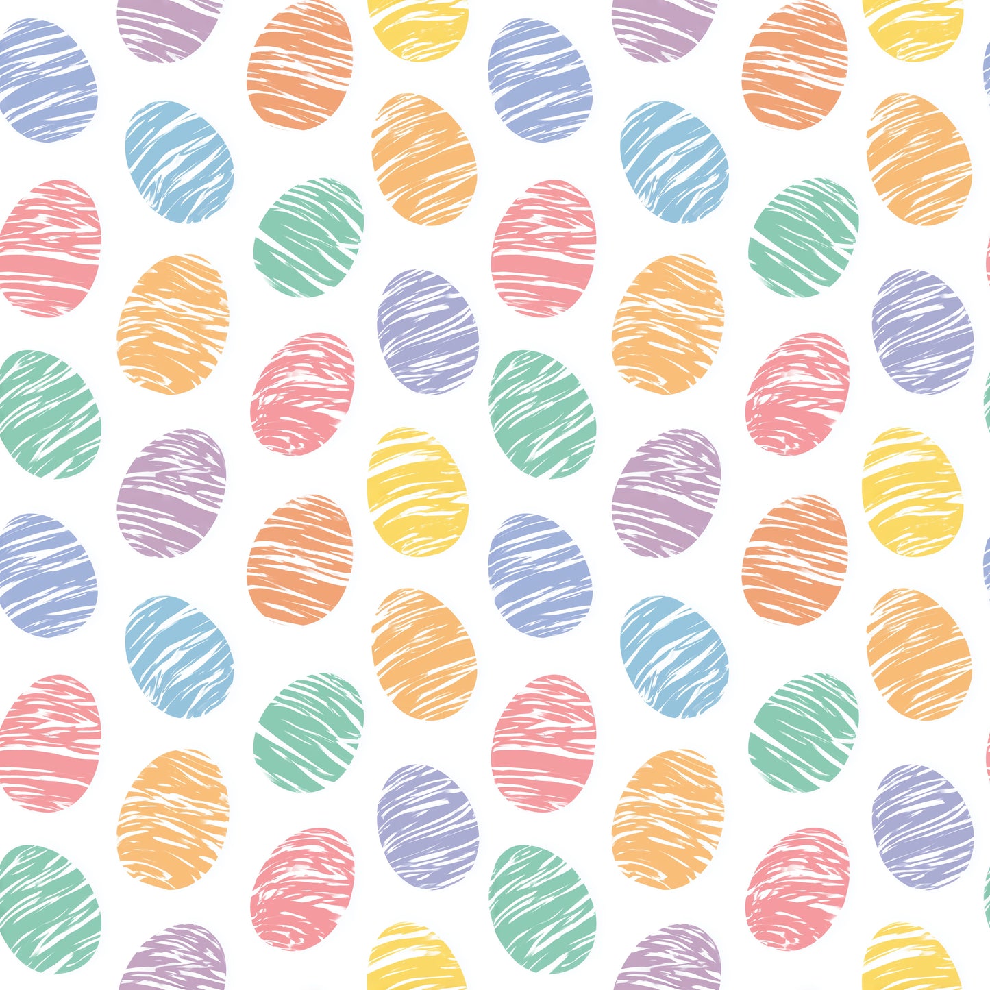 Pastel Easter Eggs Digital Seamless Pattern